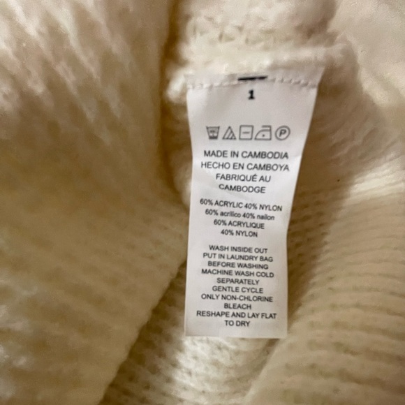 Michael Kors Waffle Knit Sweater with Fringe in Bone Colour NWT - Picture 6 of 11